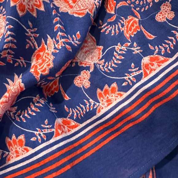 NWT XiRENA Vibrant Bardot Bleu Fleur Floral Midi Dress (Size Small) - Picture 10 of 14